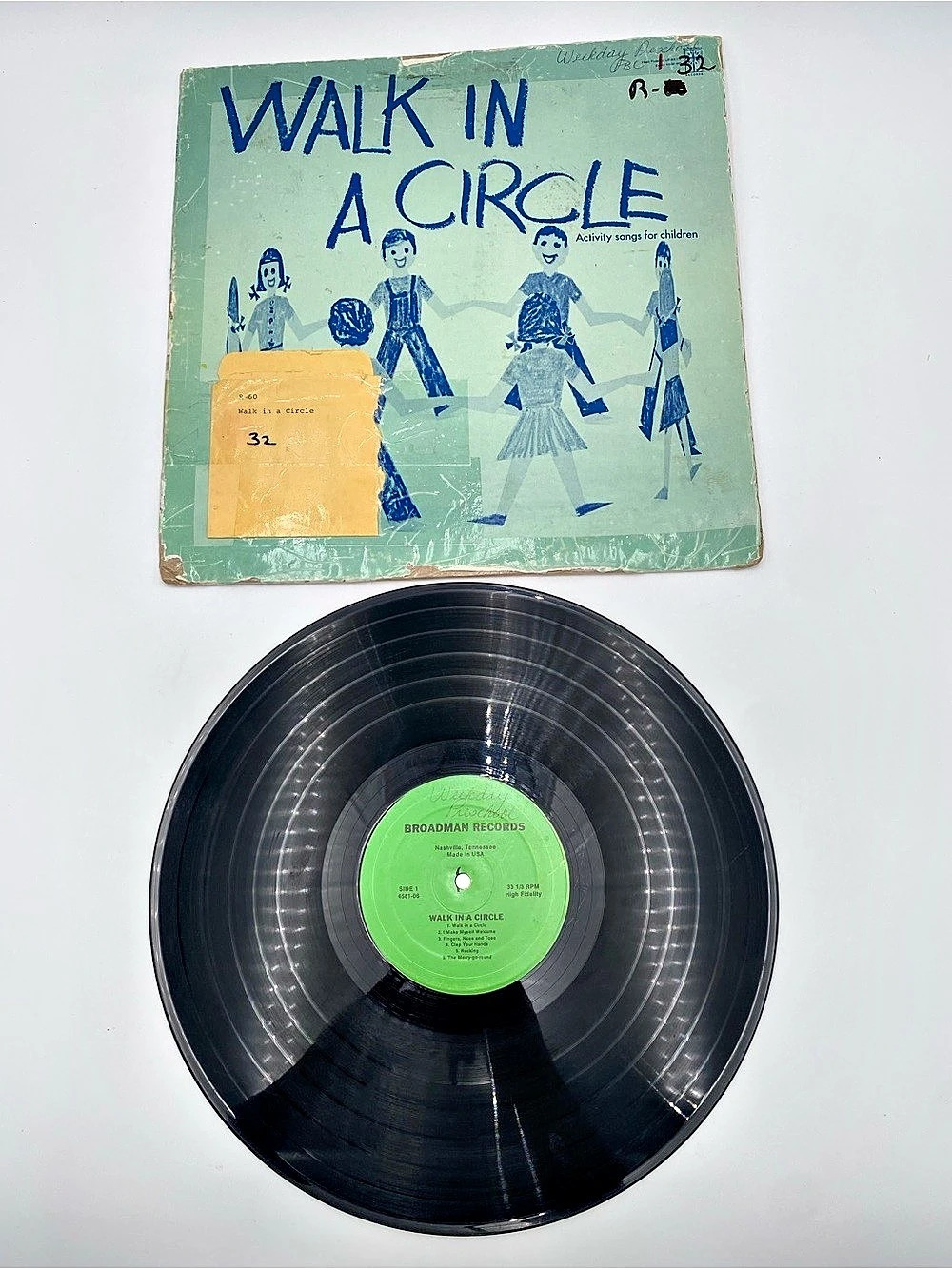 Columbia Walk in a Circle Vinyl Record Album Green Black Fair